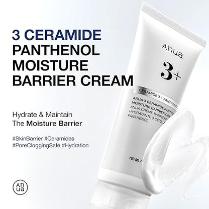 Anua Rice + Ceramide & Panthenol Moisture Cream Collection – Deep Hydration & Skin Barrier Care (Original)