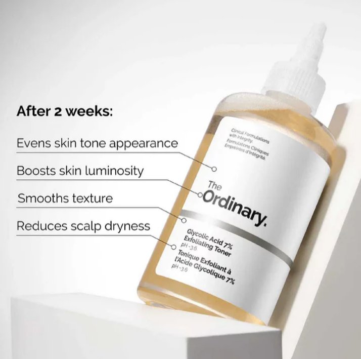 The Ordinary Glycolic Acid 7% Toning Solution – Exfoliating & Brightening Toner (Original)