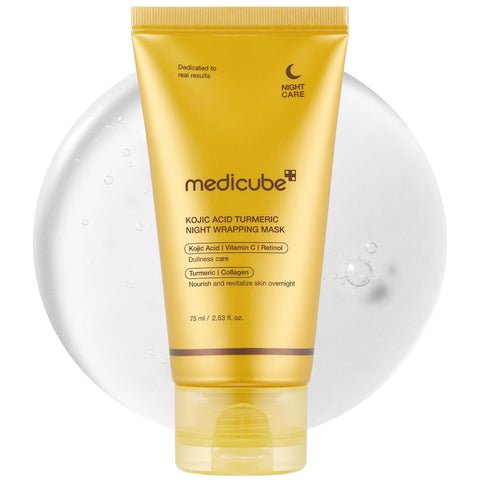 Medicube Kojic Acid Turmeric Night Wrapping Mask – Brightening & Anti-Aging Overnight Face Mask (Original)