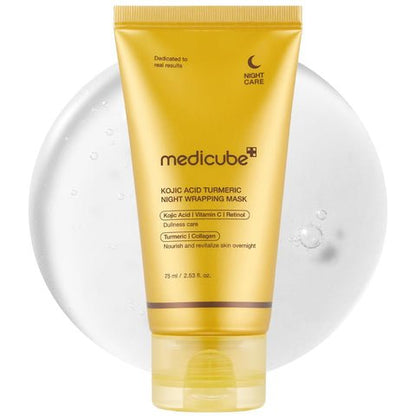 Medicube Kojic Acid Turmeric Night Wrapping Mask – Brightening & Anti-Aging Overnight Face Mask (Original)