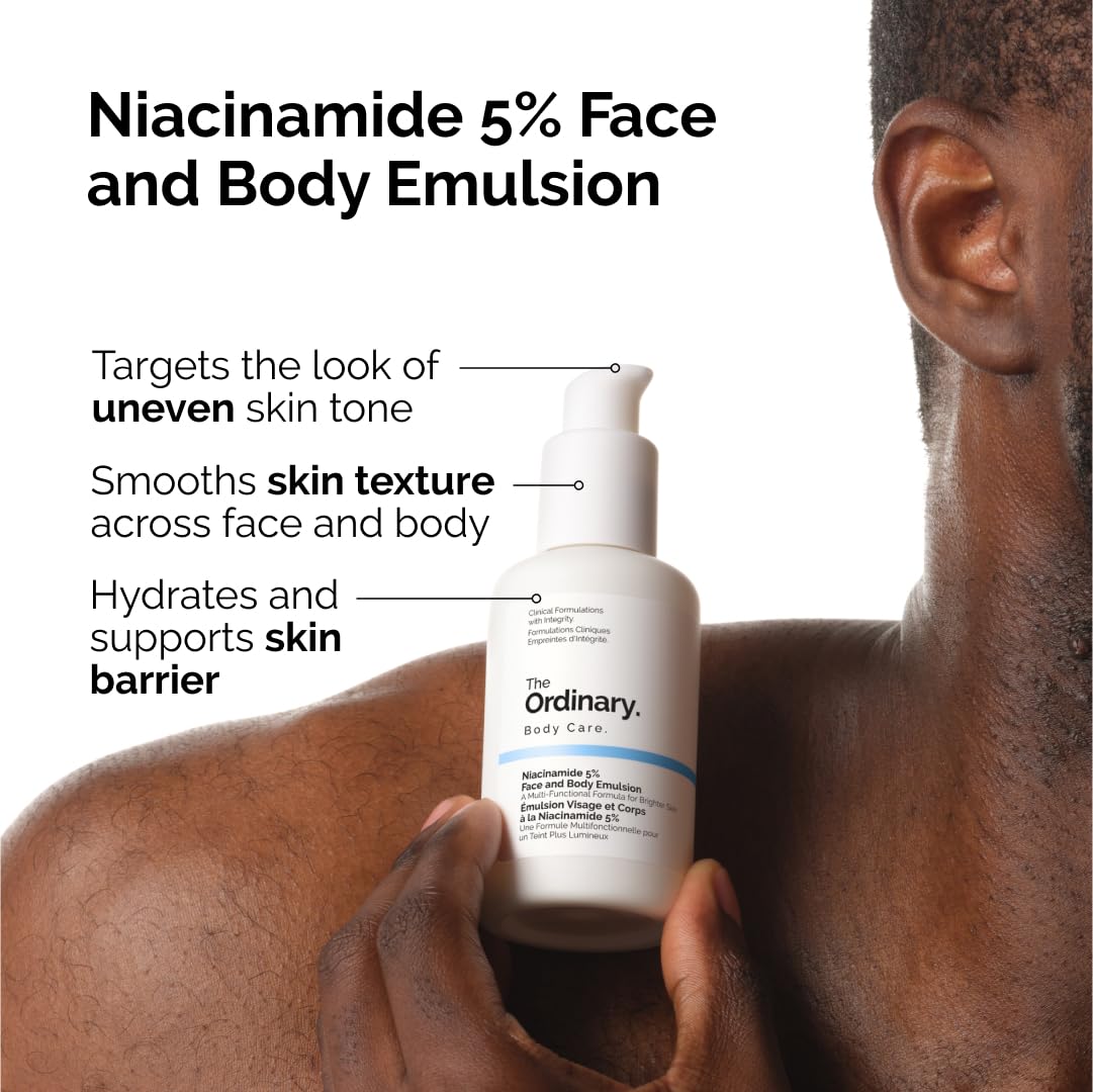 🌿 The Ordinary Niacinamide 5% Face & Body Emulsion (Original) – Brightening, Balancing & Hydrating Skincare 💧✨