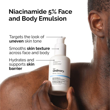 🌿 The Ordinary Niacinamide 5% Face & Body Emulsion (Original) – Brightening, Balancing & Hydrating Skincare 💧✨